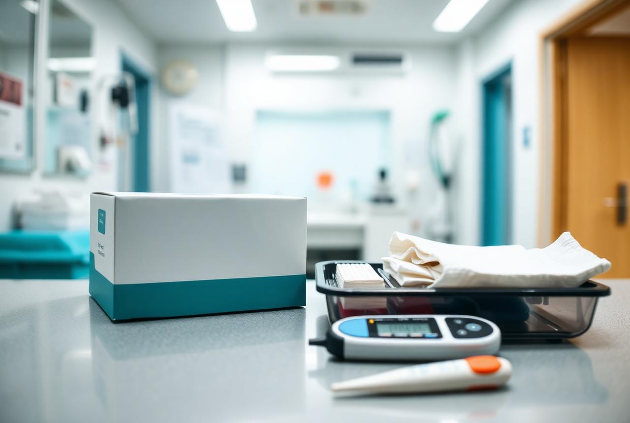 Klinik ortamında kullanıma hazır medikal sarf malzemeleri